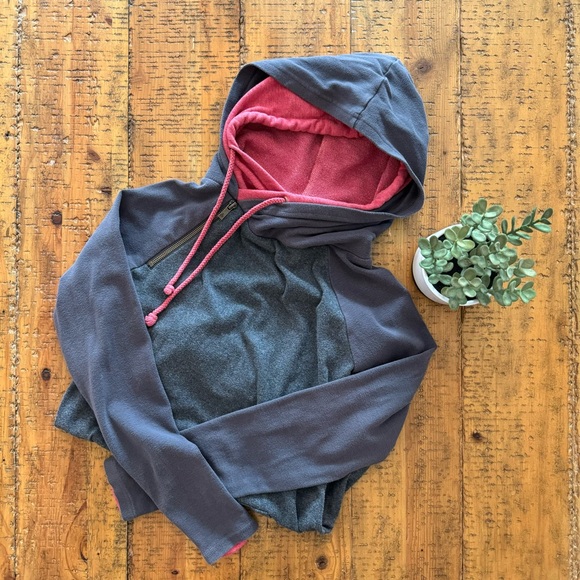 Ampersand Avenue Double Hoodie Sweatshirt XS - Picture 3 of 6